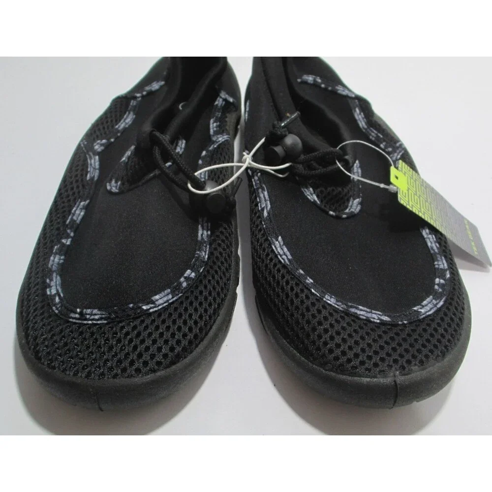 NWT Tek Gear Water Shoes Black Camo Anti Slip Adjustable Big Boys XL